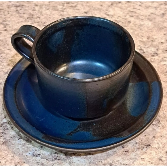 Iron Mountain Blue Ridge Coffee Mug And Saucer Nancy Patterson - Picture 2 of 9